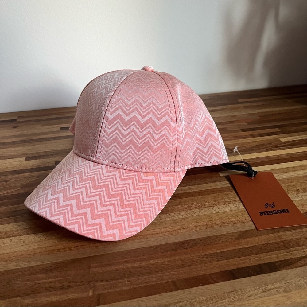 NWT Missoni Chevron Tonal Pink Baseball Hat